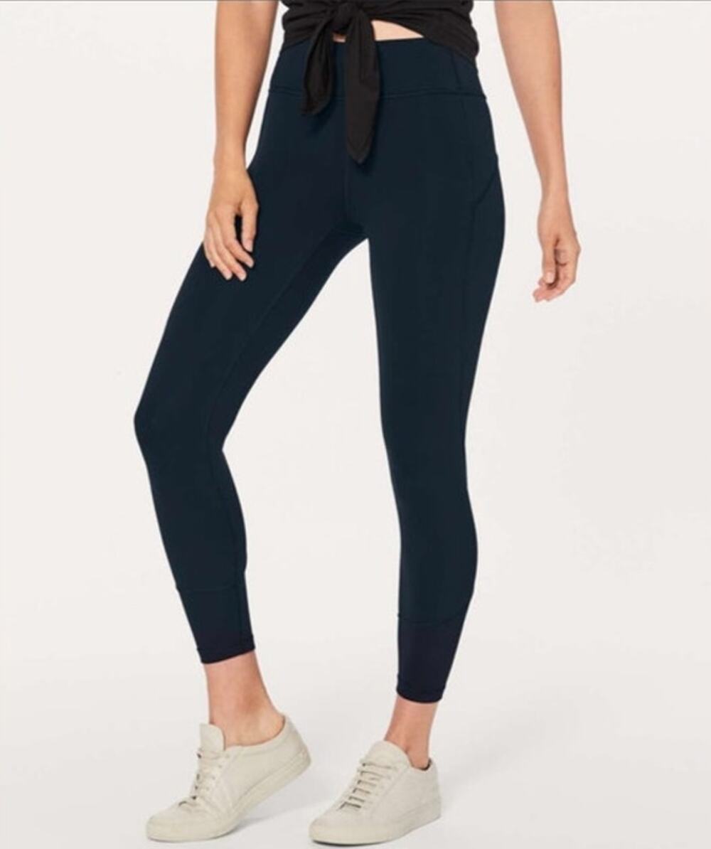 Lululemon in Movement 7/8 Tights Nocturnal Teal Blue Leggings size 6